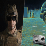 El casco militar equipado con asistencia visual transforma el combate en una experiencia reminiscent de un videojuego: detecta al enemigo antes de que este te localice.