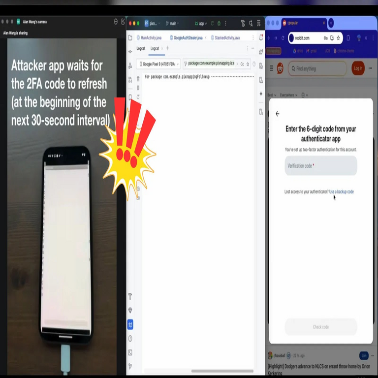 Nuevo ataque de Pixnapping extrae códigos de autenticación de dos factores de Google Authenticator en menos de 30 segundos.