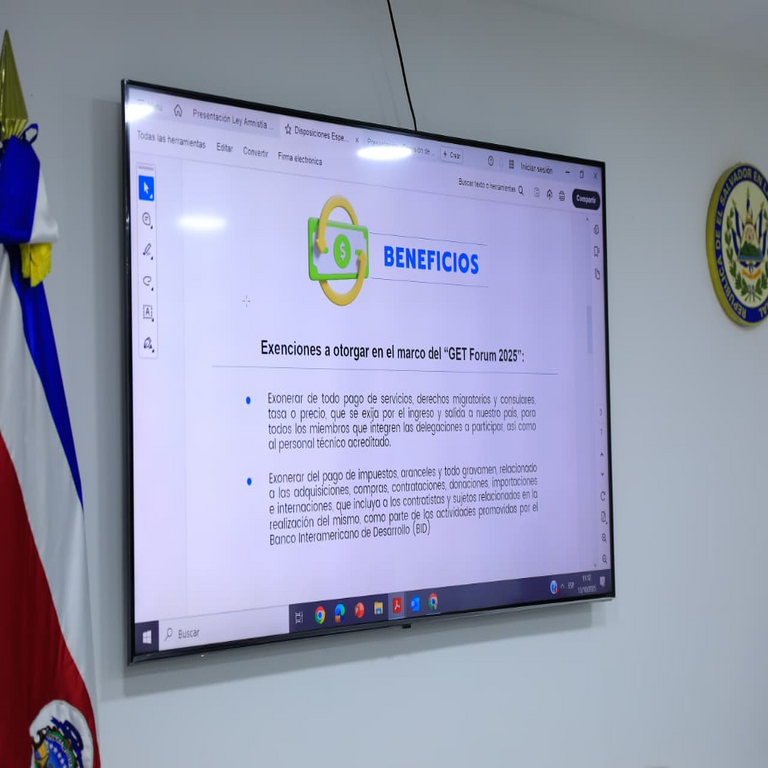 Apoyan las medidas para la organización de un foro tecnológico en El Salvador, que consolidará al país como referente internacional en la materia.