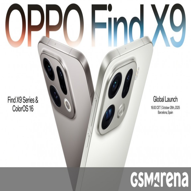 La serie Oppo Find X9 se lanzará a nivel global el 28 de octubre.