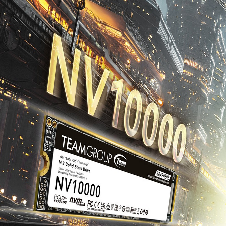 TEAMGROUP presenta su nuevo SSD interno M.2 NV10000 compatible con PCIe 5.0.