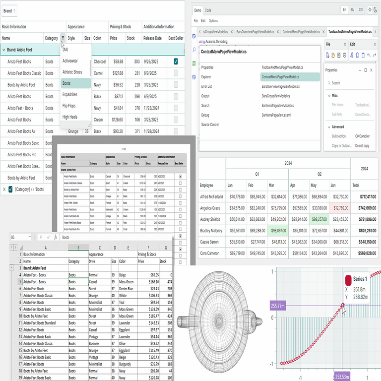 Biblioteca de controles Eremex para Avalonia UI: versión 1.2, octubre 2025