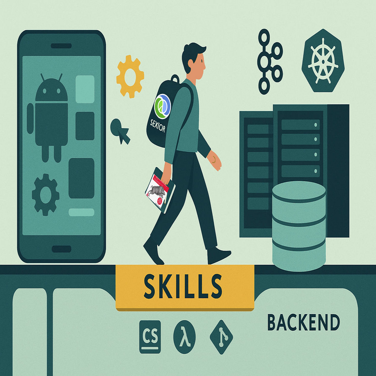 De la programación móvil al desarrollo de backend: Relato y experiencias.