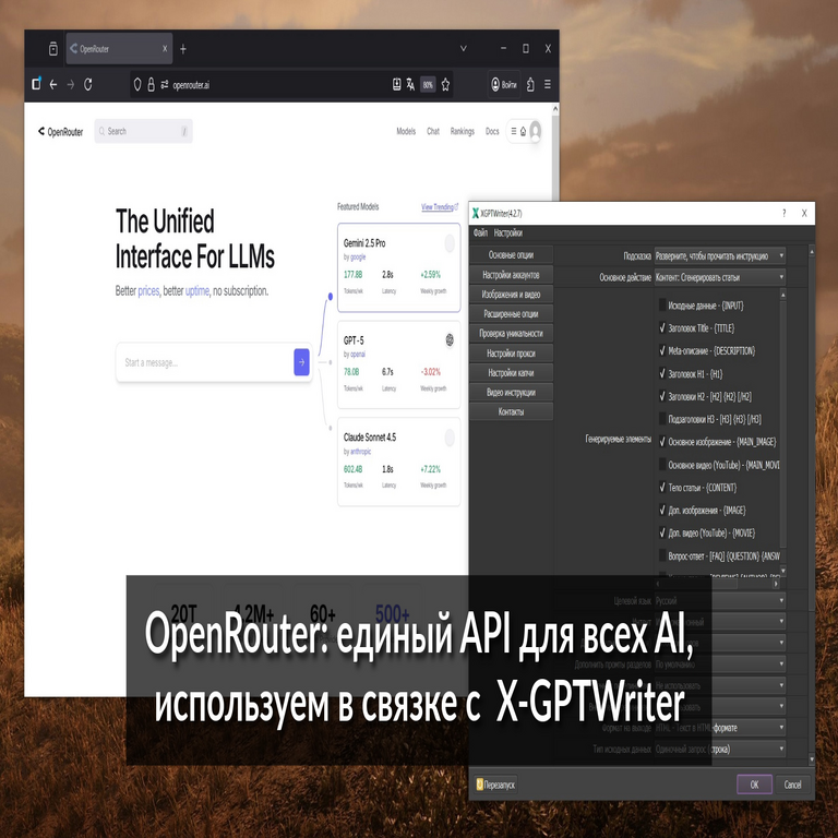 OpenRouter AI en Rusia: cómo efectuar pagos, obtener la clave API e integrarla en X-GPTWriter
