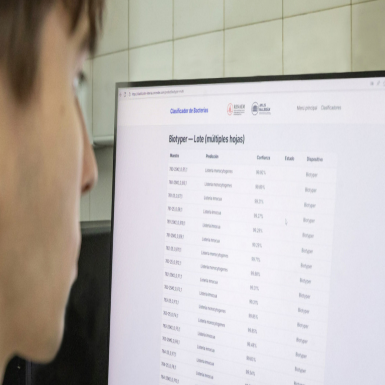 En Argentina, el Instituto ANLIS Malbrán ha desarrollado un algoritmo de inteligencia artificial destinado a la detección rápida y precisa de patógenos en alimentos. En Argentina, el Instituto ANLIS Malbrán ha desarrollado un algoritmo de inteligencia artificial destinado a la detección rápida y precisa de patógenos en alimentos.