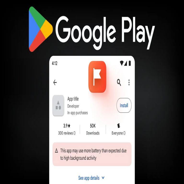 Google identificará y marcará las aplicaciones en la Play Store que consuman una cantidad excesiva de batería. Google identificará y marcará las aplicaciones en la Play Store que consuman una cantidad excesiva de batería.