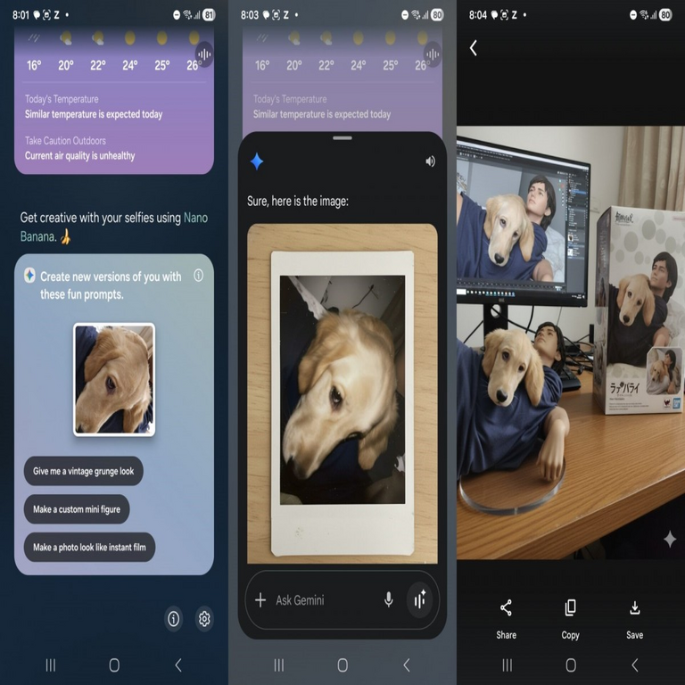 El Nano Banana de Google se integra ahora en el Now Brief de Samsung Galaxy AI.