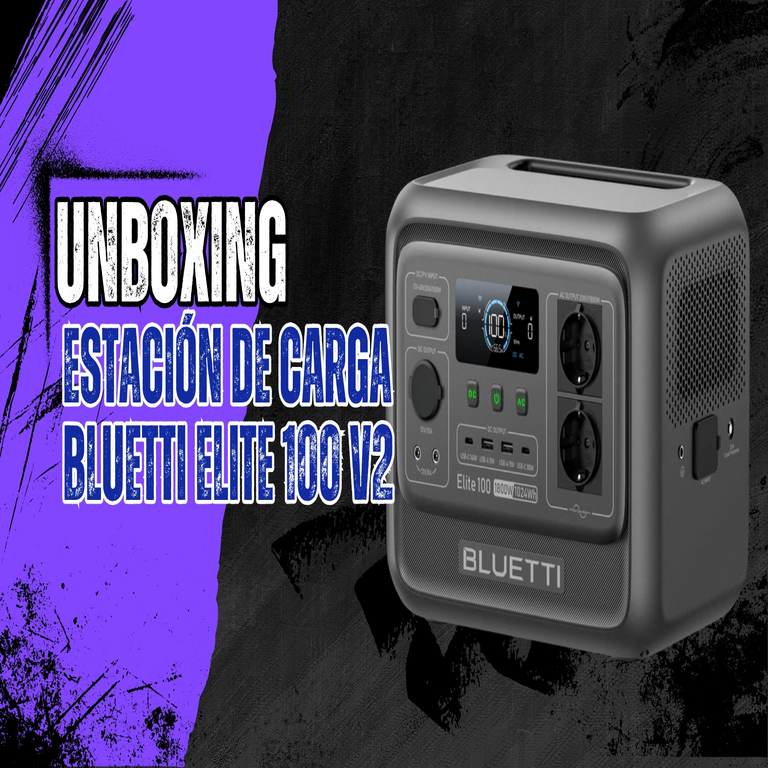 Desempaquetado de la estación de carga portátil BLUETTI Elite 100 V2 Desempaquetado de la estación de carga portátil BLUETTI Elite 100 V2