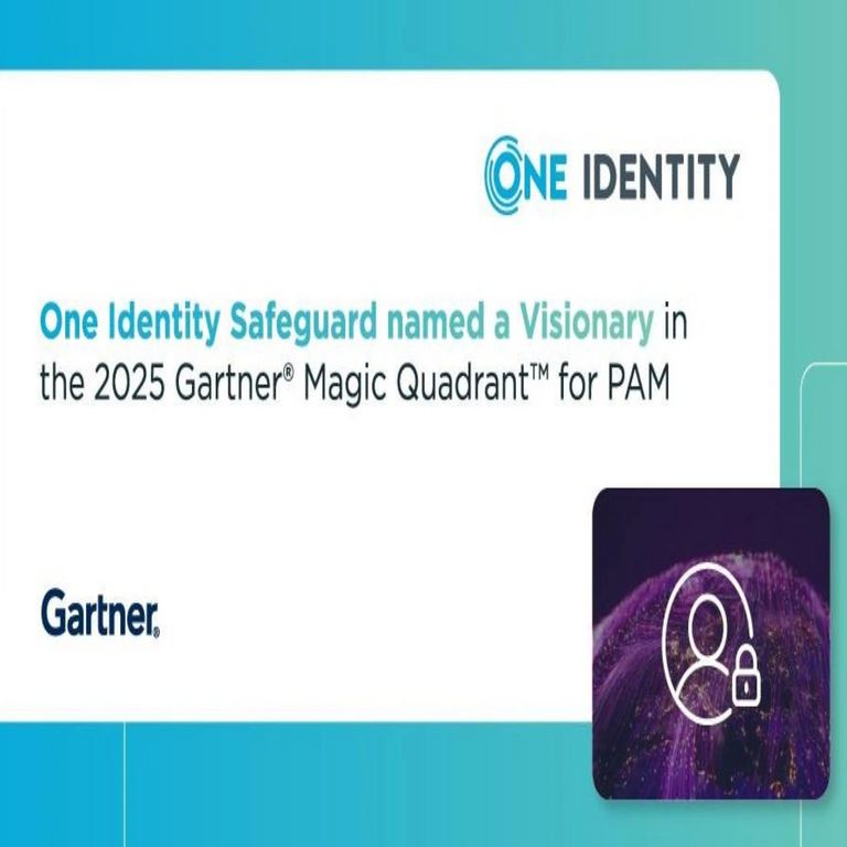 One Identity Safeguard es designado como Visionario en el Cuadrante Mágico de Gartner 2025 para PAM. One Identity Safeguard es designado como Visionario en el Cuadrante Mágico de Gartner 2025 para PAM.