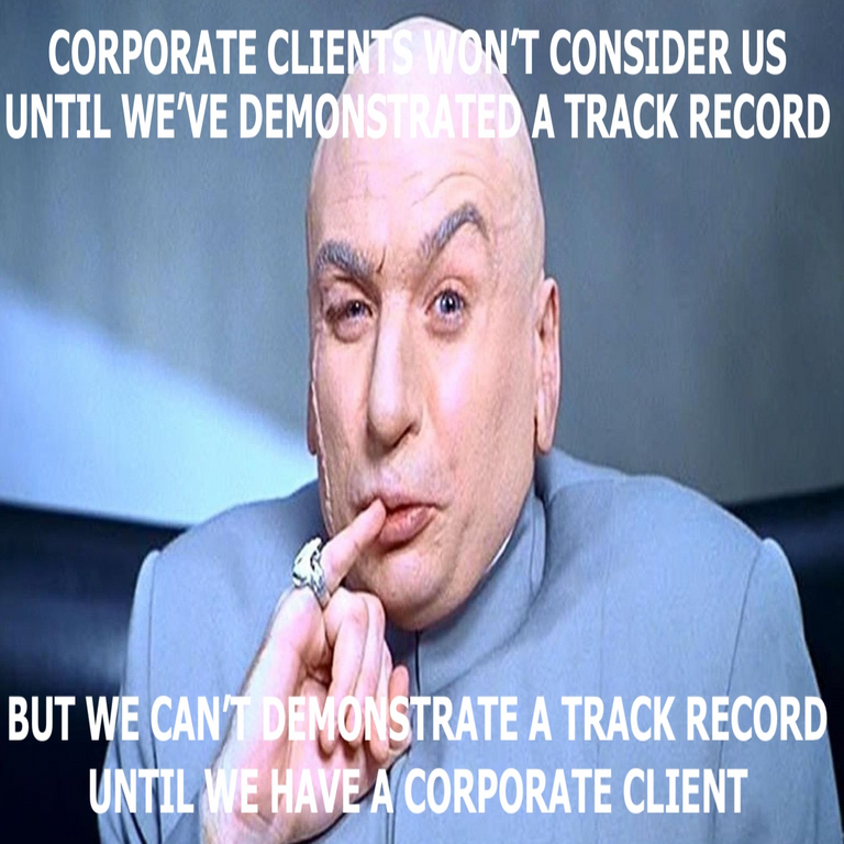 Cómo obtener un contrato de una gran corporación