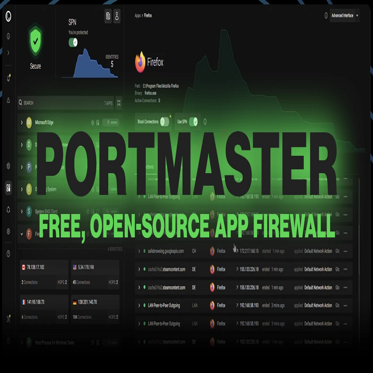 Portmaster: Cortafuegos de aplicaciones de código abierto