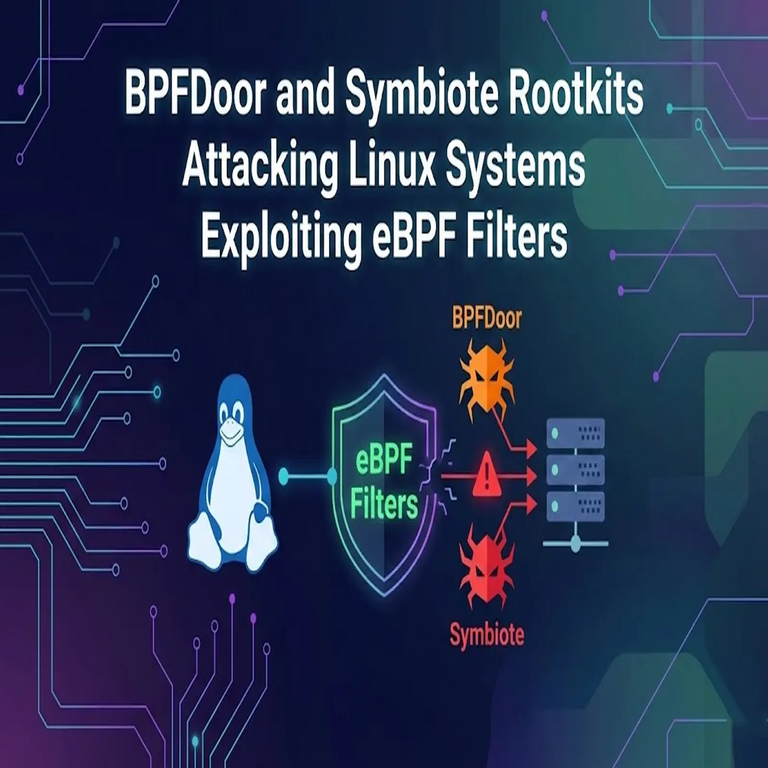 Los rootkits BPFDoor y Symbiote atacan sistemas Linux mediante la explotación de filtros eBPF.
