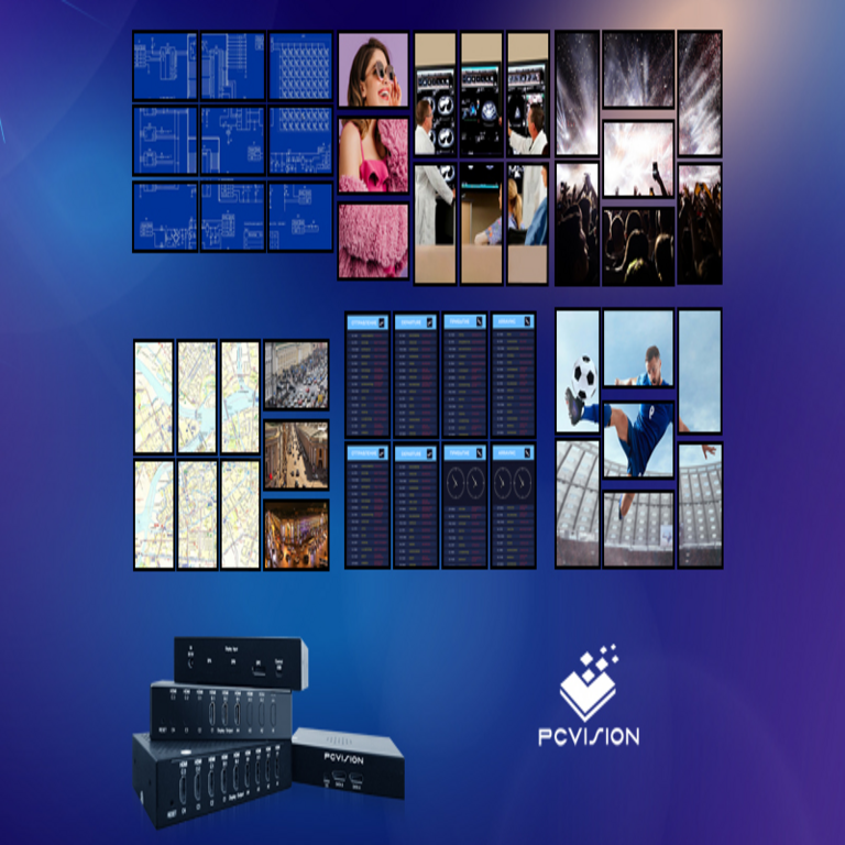 Divisores de señal para el diseño de paredes de vídeo: Análisis de modelos de las marcas PC Vision y Matrox.