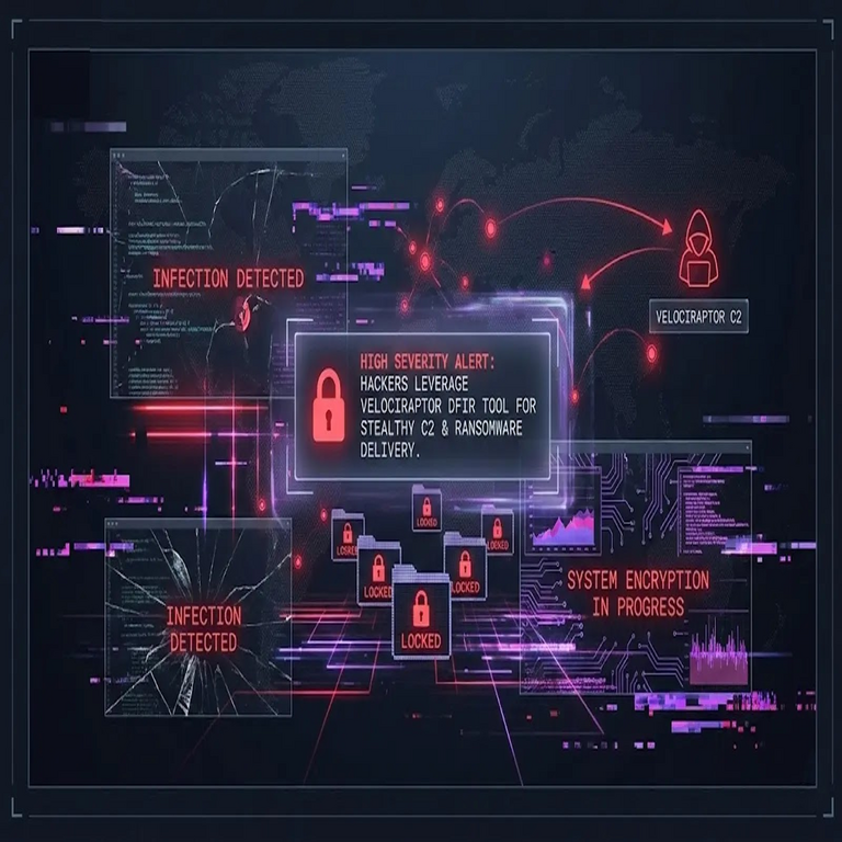 Los hackers aprovechan la herramienta DFIR Velociraptor para la entrega sigilosa de C2 y ransomware. Los hackers aprovechan la herramienta DFIR Velociraptor para la entrega sigilosa de C2 y ransomware.