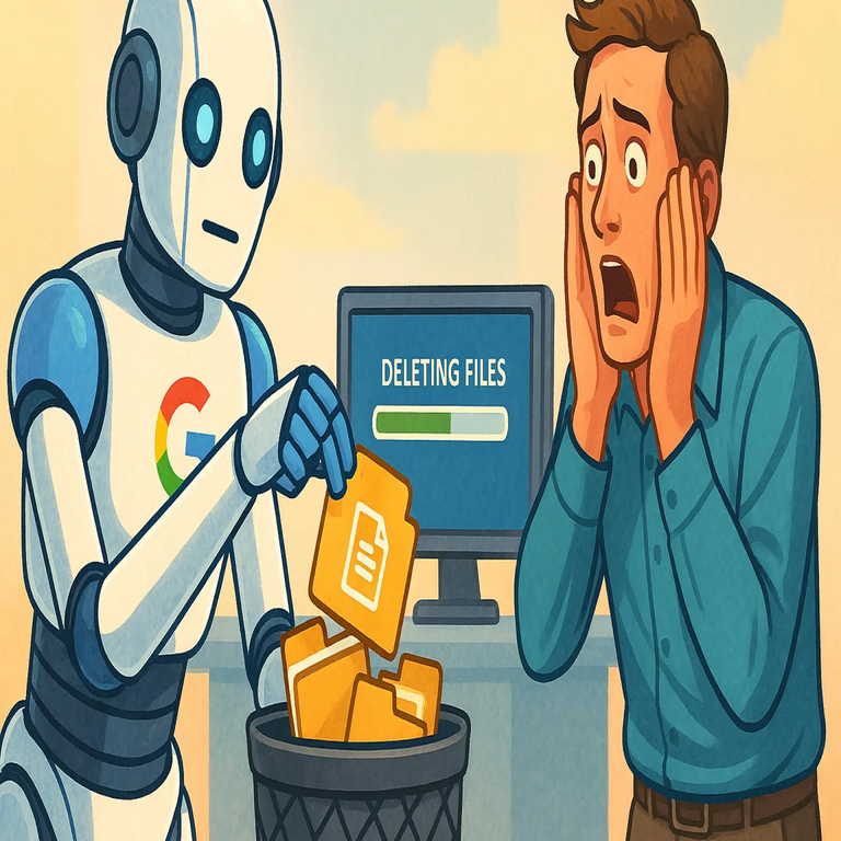 Un agente de inteligencia artificial de Google elimina el disco duro de su colaborador humano y emite una disculpa subsiguiente.