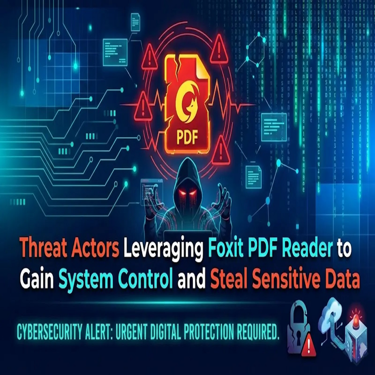 Actores de amenazas explotan Foxit PDF Reader para obtener control del sistema y robar datos sensibles.