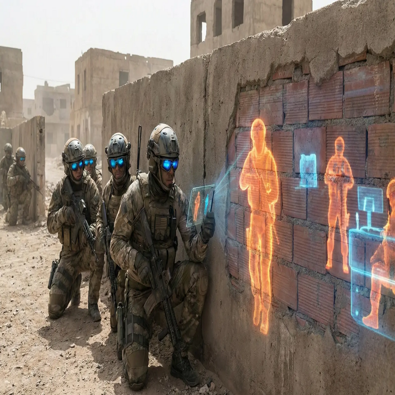 La tecnología de rayos X se materializa en la práctica: los soldados adquieren la capacidad de visualizar a través de las paredes.