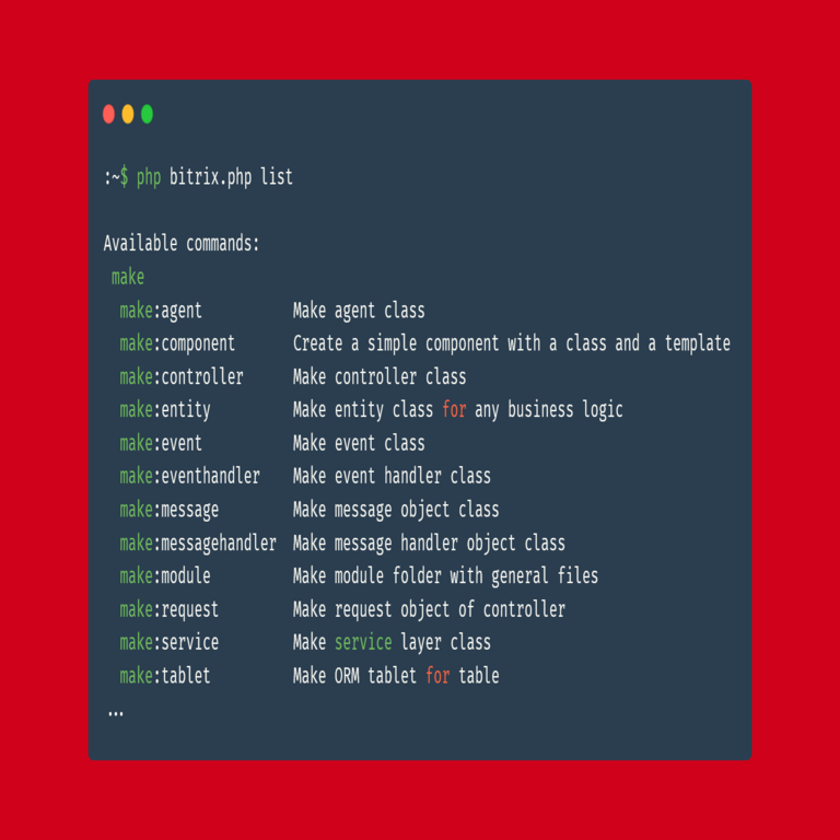 Herramientas de línea de comandos en Bitrix: empleamos la consola en lugar de métodos manuales Herramientas de línea de comandos en Bitrix: empleamos la consola en lugar de métodos manuales