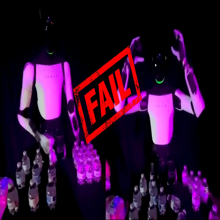 El robot Tesla Optimus de Elon Musk sufre una falla técnica y colapsa durante una demostración en vivo, revelándose que operaba bajo control remoto humano. El robot Tesla Optimus de Elon Musk sufre una falla técnica y colapsa durante una demostración en vivo, revelándose que operaba bajo control remoto humano.