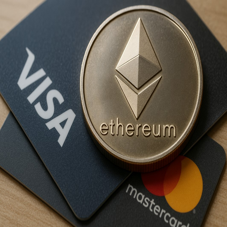 Visa y Mastercard ceden terreno frente a Ethereum en el ámbito de los pagos digitales.