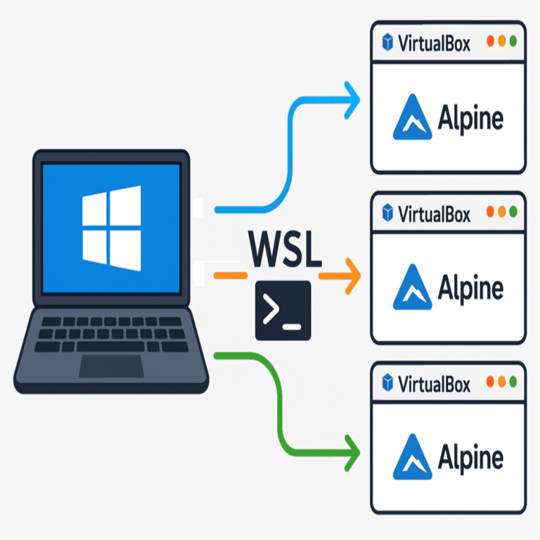 Cómo integré WSL, VirtualBox y Ansible para crear de manera eficiente máquinas virtuales Alpine en Windows.