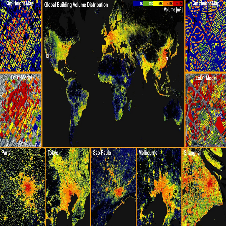 Se desarrolla el primer mapa global que abarca todos los edificios existentes en la Tierra, con una cifra total que resulta impactante.
