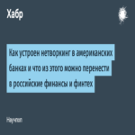 Estructura del networking en los bancos estadounidenses y elementos transferibles a las finanzas y el fintech ruso Estructura del networking en los bancos estadounidenses y elementos transferibles a las finanzas y el fintech ruso