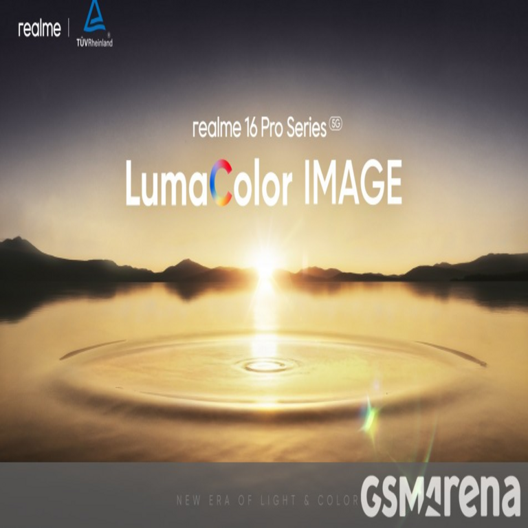 Imagen de la serie Realme 16 Pro con tecnología LumaColor.