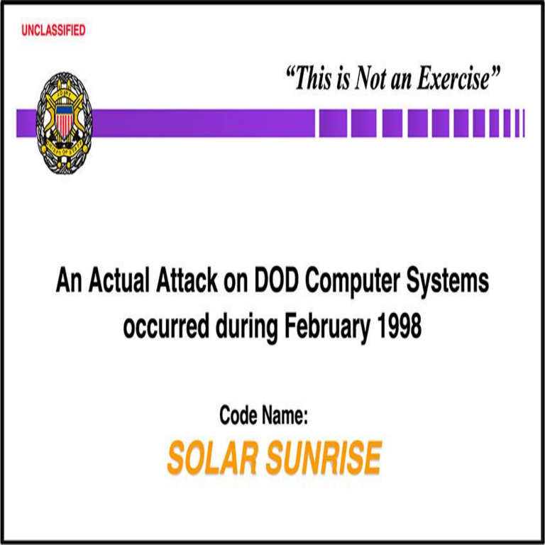 Caso Solar Sunrise: ¿quién vulneró los sistemas del Pentágono en febrero de 1998?