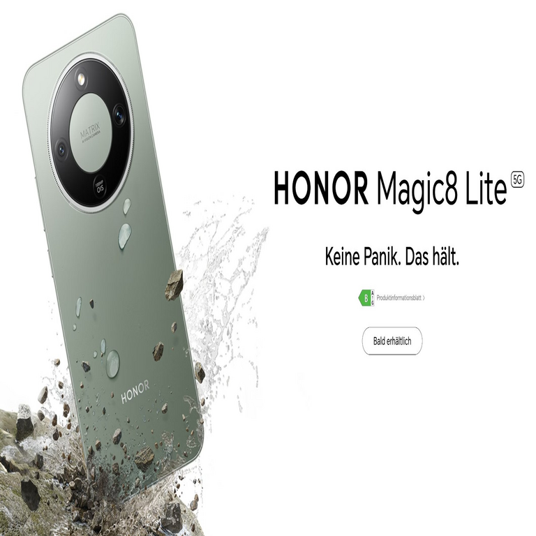La variante latinoamericana del HONOR Magic8 Lite incorporará una batería de mayor capacidad en comparación con la edición europea.