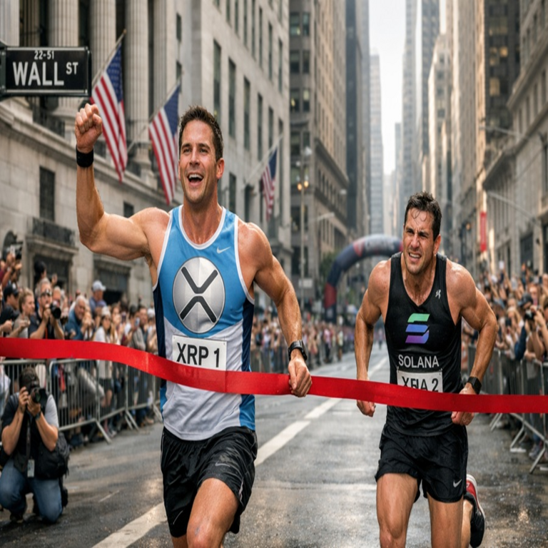 XRP supera a Solana en la maratón de Wall Street.