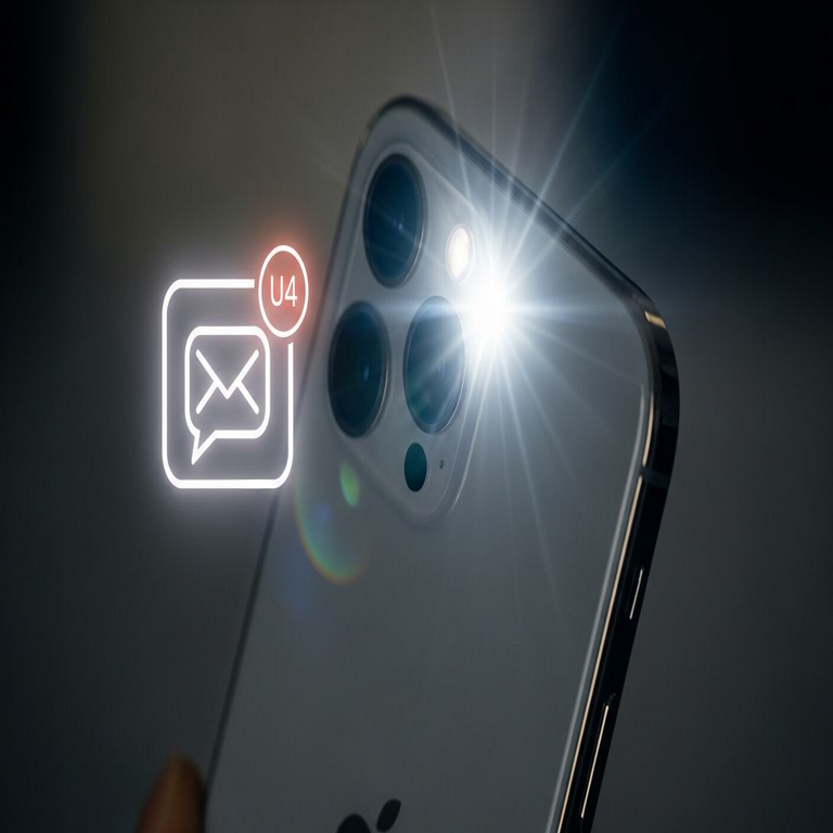 Configura el flash LED del iPhone para alertar sobre mensajes, notificaciones y llamadas entrantes.