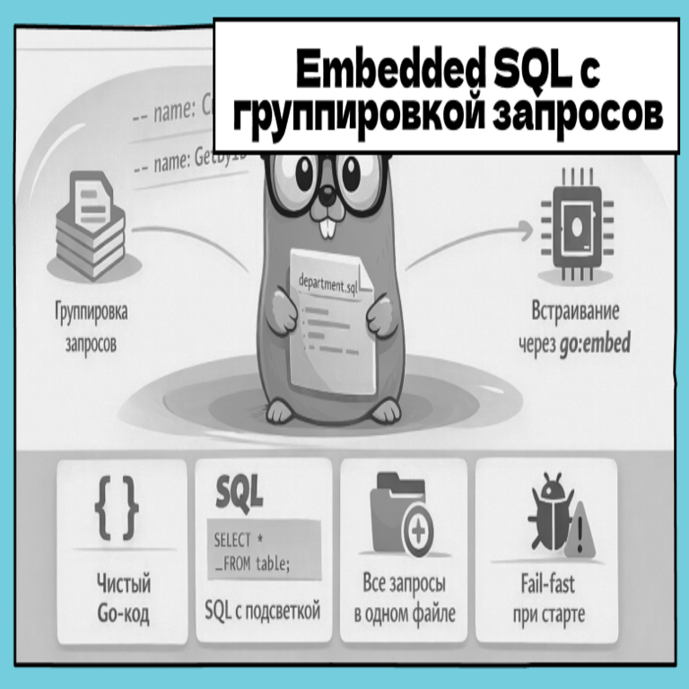 SQL incrustado con agrupación de consultas: un enfoque elegante para la gestión de SQL en Go