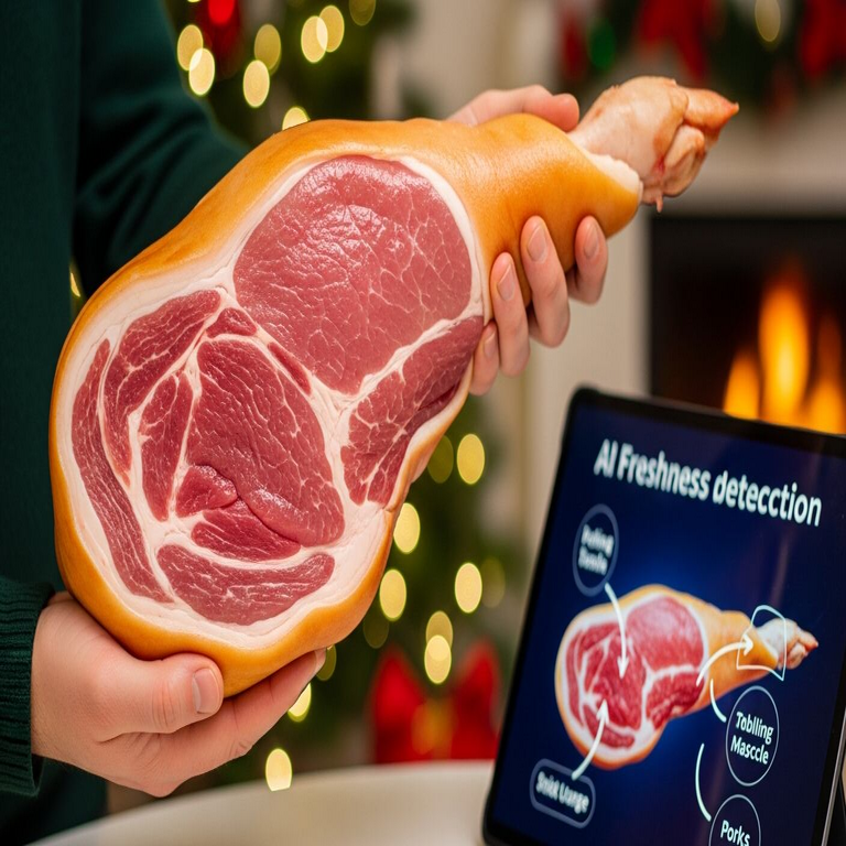 Guía para identificar una pierna de cerdo fresca en la época navideña, según la inteligencia artificial.
