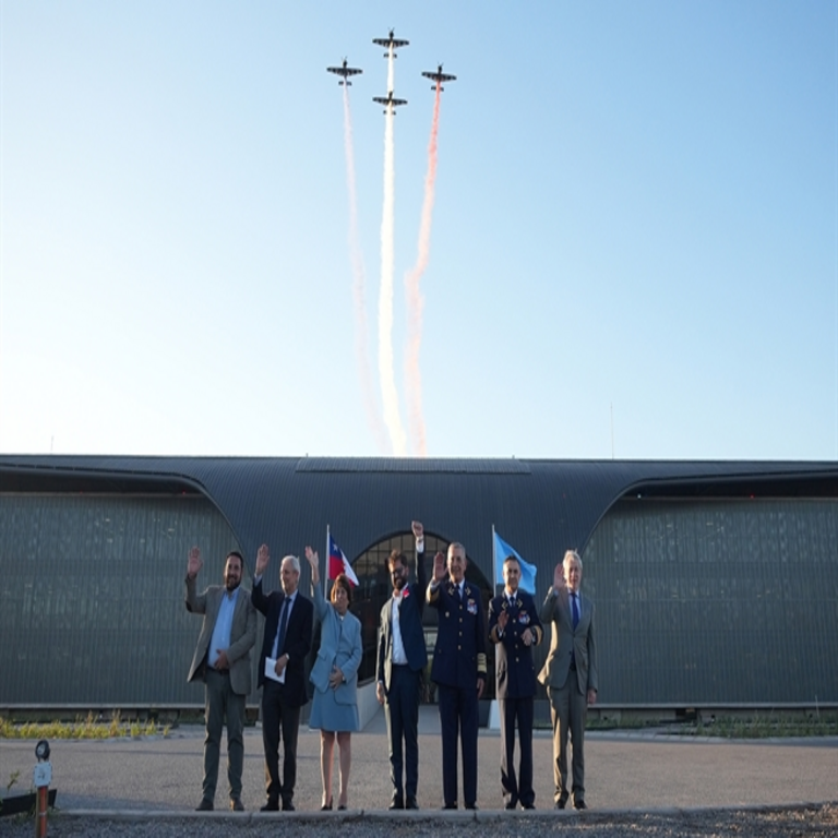 El presidente Boric inauguró el Centro Espacial Nacional de Chile.