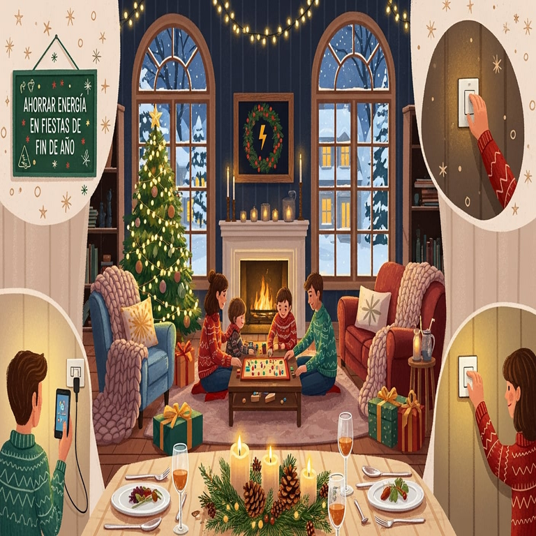 Medidas para reducir el consumo energético en las celebraciones de fin de año