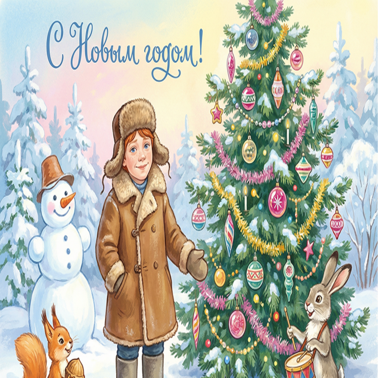 Guía para convertir una fotografía personal en una postal navideña al estilo de la URSS utilizando una red neuronal: instrucciones y prompts