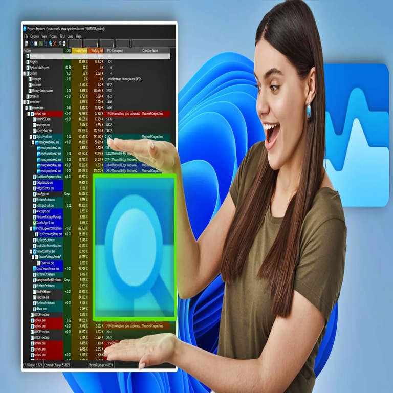 He reemplazado el Administrador de Tareas de Windows con esta aplicación gratuita y me ha impresionado notablemente: Puedo identificar de inmediato qué proceso está afectando el rendimiento de mi equipo.
