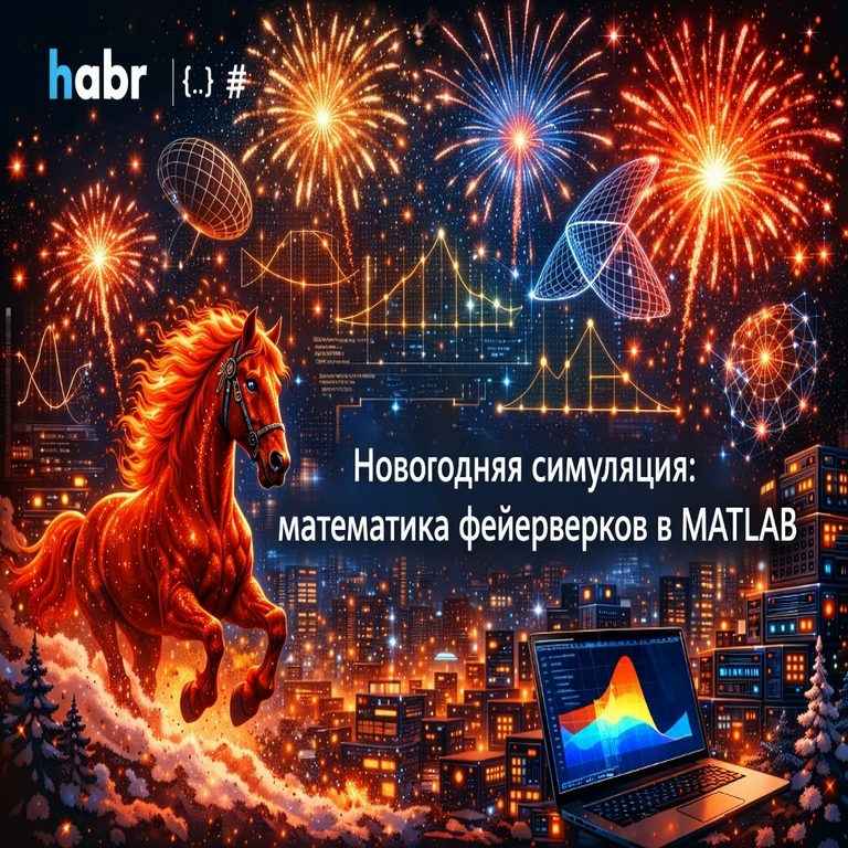 Simulación navideña: la matemática de los fuegos artificiales en MATLAB