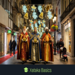 Incorporación de los Reyes Magos en cualquier fotografía de calle mediante el uso de inteligencia artificial.