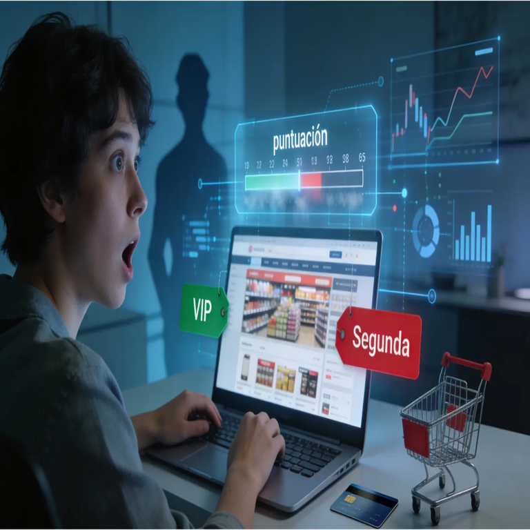 ¿Cliente preferente o de categoría inferior en sus adquisiciones en línea? La inteligencia artificial ya lo ha resuelto por usted mediante una calificación discreta.