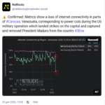 ¿Qué está ocurriendo con Internet en Venezuela? ¿Empleó Estados Unidos capacidades cibernéticas?
