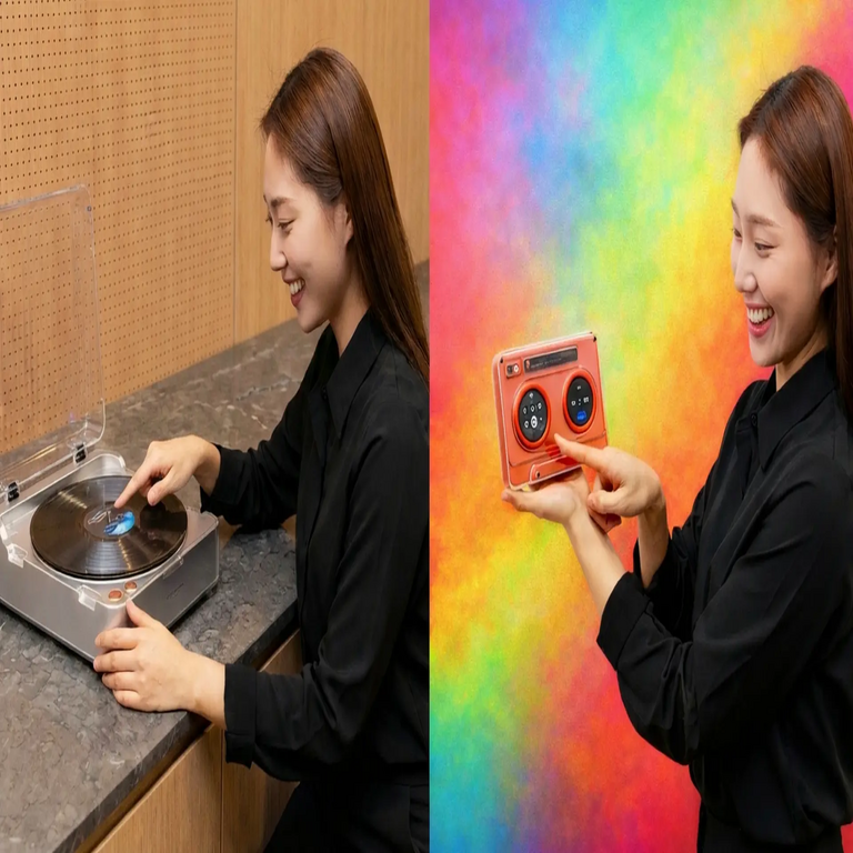 Samsung presenta en CES 2026 un tocadiscos y un reproductor de casetes integrados con inteligencia artificial y pantalla OLED, como sus innovaciones retro más destacadas.