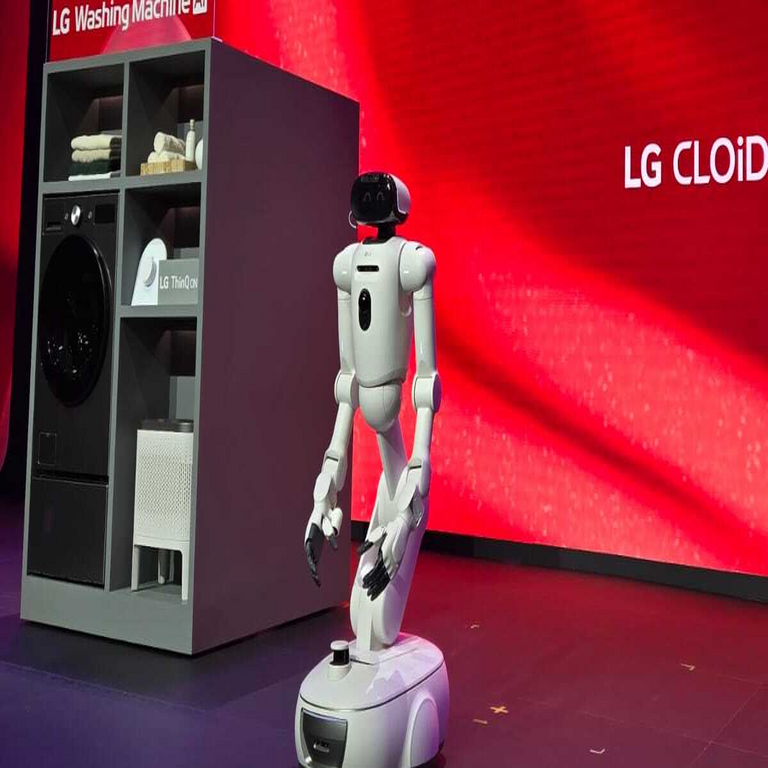 LG presentó públicamente su robot doméstico CloiD y sus proyecciones de asistencia con IA para 2026.