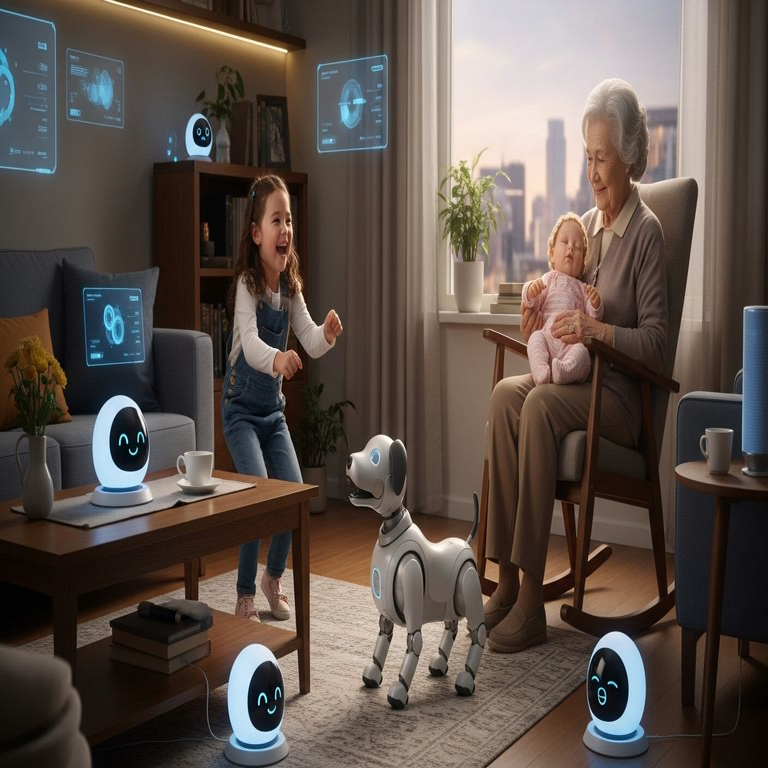 Los robots en forma de bebés y mascotas constituyen la tendencia que impulsa el avance de la inteligencia artificial entre niños y adultos.