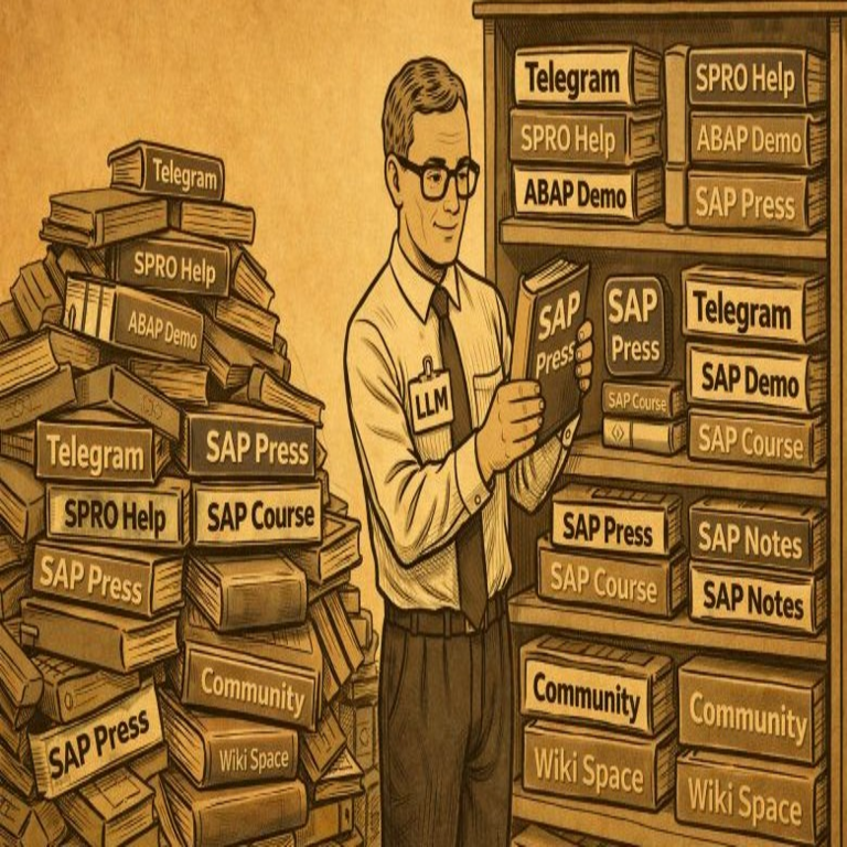 Sapper en la era de los LLM: construimos un archivista personal para SPRO, código ABAP y chat de Telegram