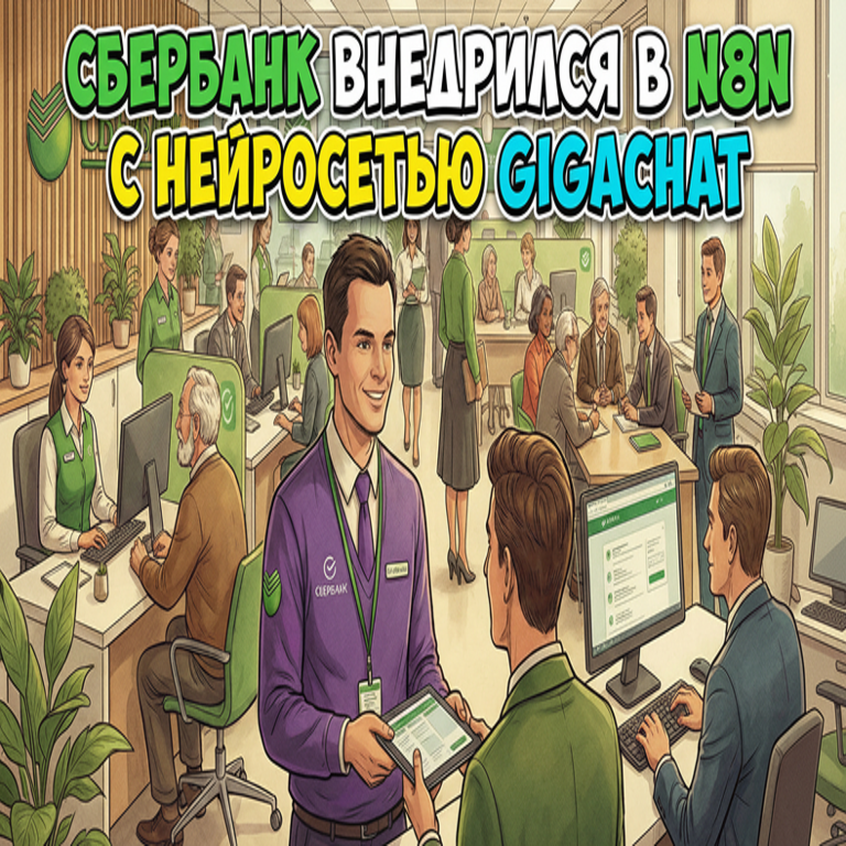 Sber se integra en n8n y filtra leads para nosotros: cómo conectamos la red neuronal nacional a nuestras automatizaciones