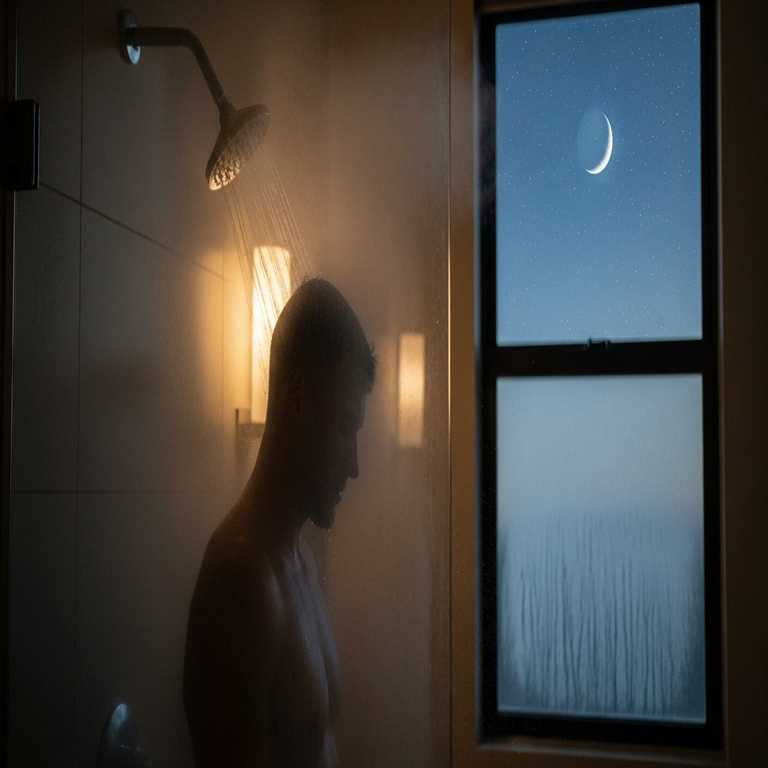 Interpretación del hábito de las personas de ducharse exclusivamente por la noche, según la inteligencia artificial.