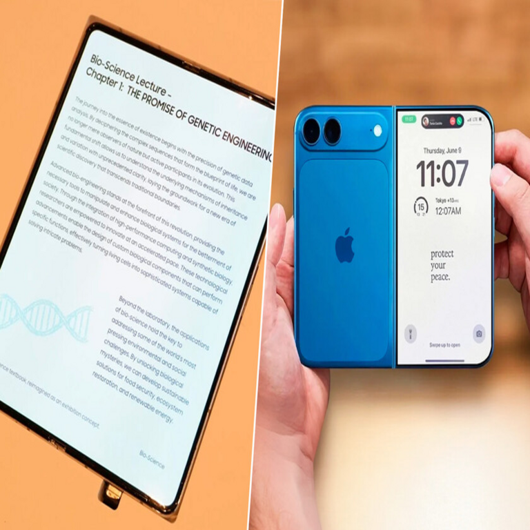 Samsung presentó una pantalla similar a la filtrada para el iPhone plegable, que resulta más impresionante de lo esperado. Samsung presentó una pantalla similar a la filtrada para el iPhone plegable, que resulta más impresionante de lo esperado.
