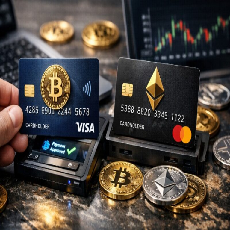 Los avances más significativos en pagos con criptomonedas se están produciendo en Visa y Mastercard.